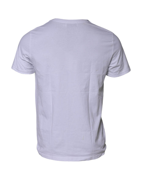 Dolce & Gabbana White DG Logo Print Short Sleeves T-shirt - Hilstor