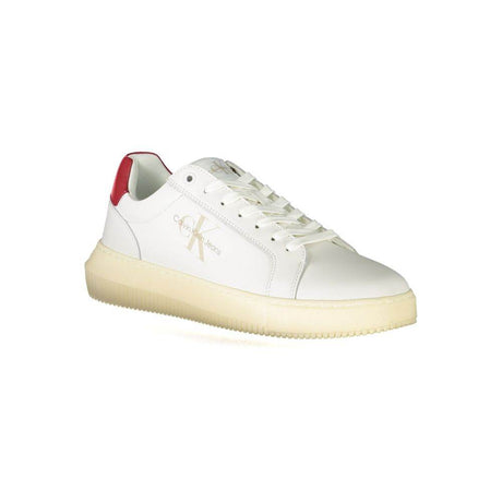 Calvin Klein White Polyester Sneaker - Hilstor