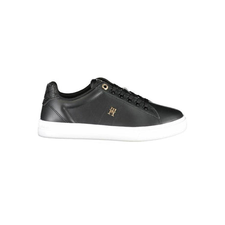 Tommy Hilfiger Black Polyester Sneaker - Hilstor