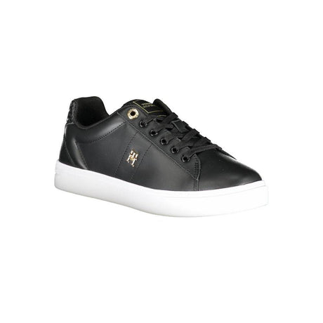 Tommy Hilfiger Black Polyester Sneaker - Hilstor