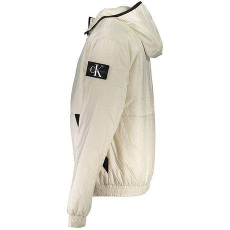 Calvin Klein Beige Polyester Men Jacket - Hilstor