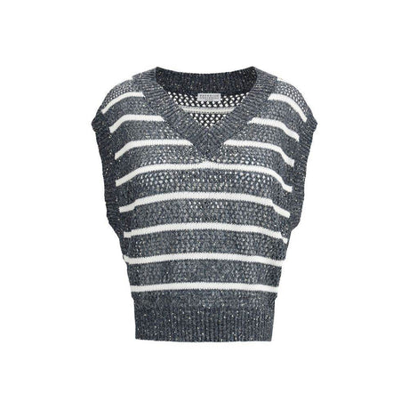 Brunello Cucinelli Striped Vest - Hilstor
