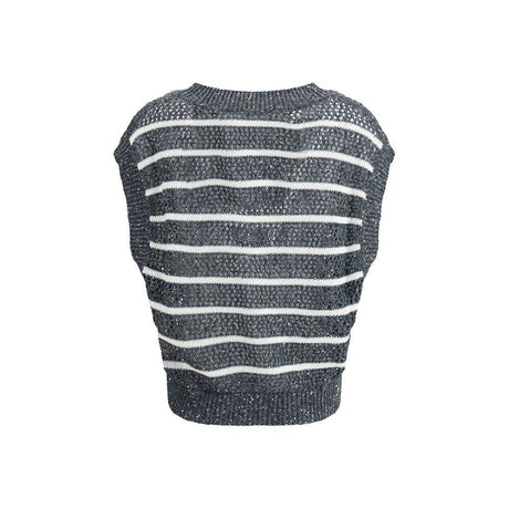 Brunello Cucinelli Striped Vest - Hilstor
