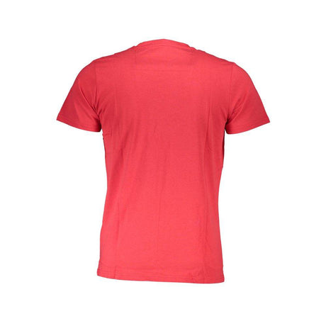 Cavalli Class Red Cotton Men T-Shirt - Hilstor