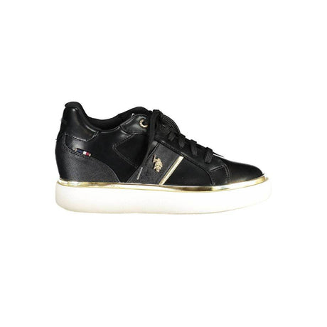 U.S. POLO ASSN. Black Polyester Women Sneaker - Hilstor
