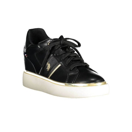 U.S. POLO ASSN. Black Polyester Women Sneaker - Hilstor
