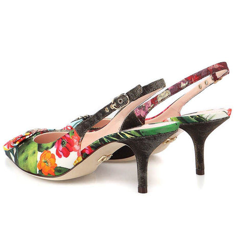 Dolce & Gabbana Multicolor Polyester Sandal - Hilstor
