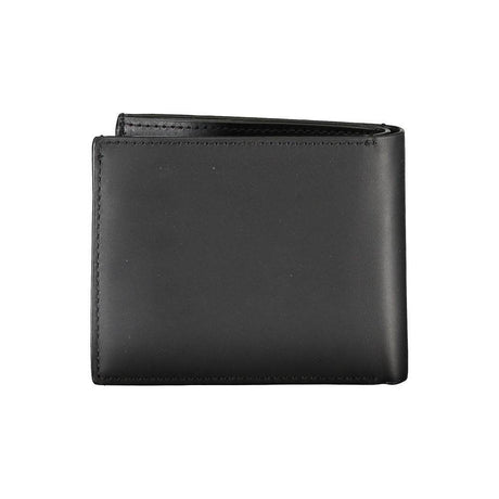 Calvin Klein Black Leather RFID Wallet with Coin Purse - Hilstor