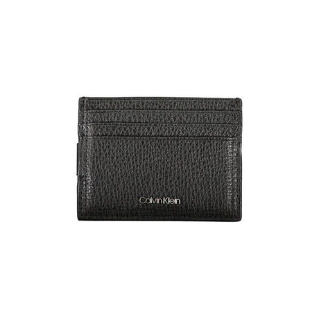 Calvin Klein Sleek Leather Card Holder with Money Clip - Hilstor