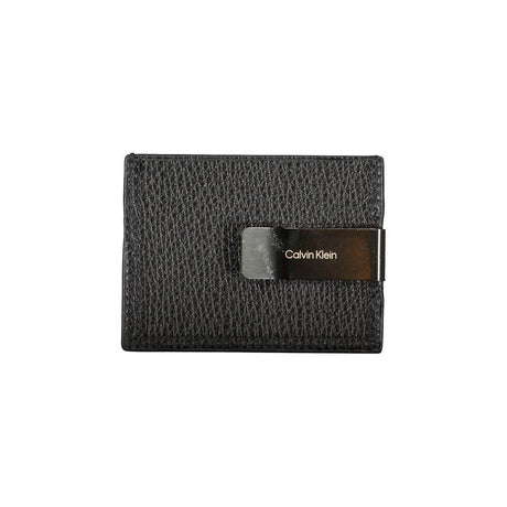 Calvin Klein Sleek Leather Card Holder with Money Clip - Hilstor