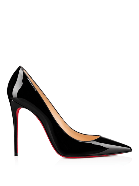 Christian Louboutin Black Patent Leather Kate Décolleté 100 - Hilstor