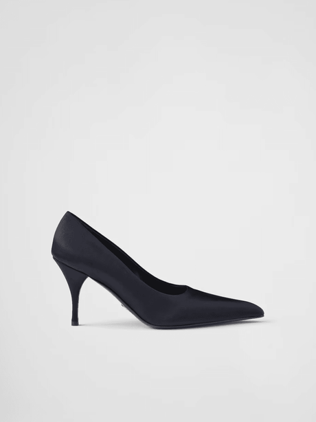 Prada Blue Satin Pumps - Hilstor