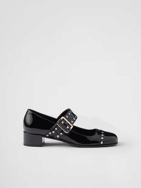 Prada Black Patent leather Mary Jane pumps - Hilstor