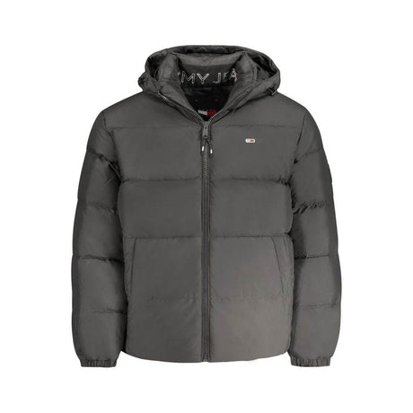 Tommy Hilfiger Black Recycled Polyester Men Jacket - Hilstor