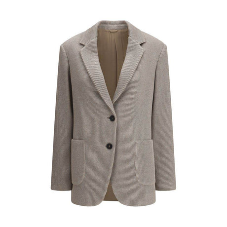 Brunello Cucinelli Ribbed deisgn lurex Jacket - Hilstor