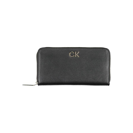 Calvin Klein Black Polyethylene Women Wallet - Hilstor
