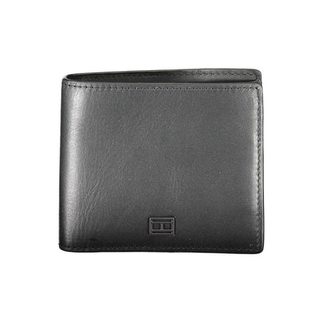 Tommy Hilfiger Black Leather Men Wallet - Hilstor