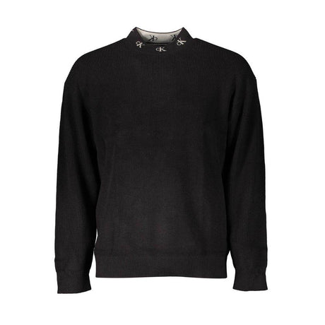 Calvin Klein Black Cotton Men Sweater - Hilstor