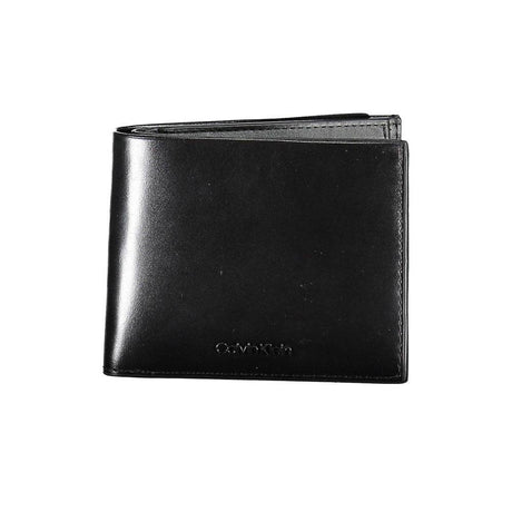 Calvin Klein Black Leather Men Wallet - Hilstor