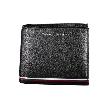 Tommy Hilfiger Black Leather Men Wallet - Hilstor