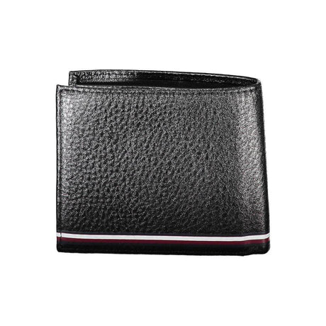 Tommy Hilfiger Black Leather Men Wallet - Hilstor