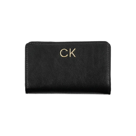 Calvin Klein Black Polyethylene Women Wallet - Hilstor