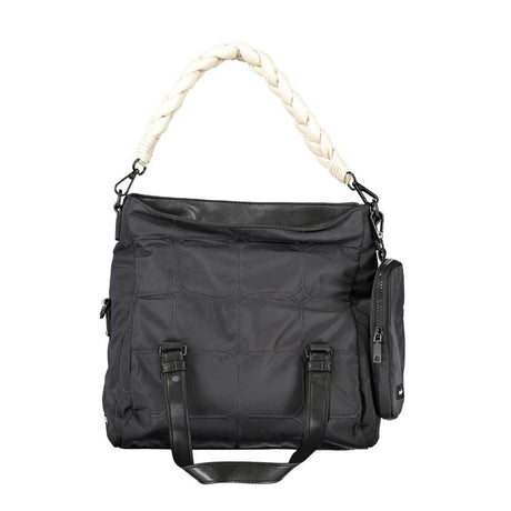 Desigual Black Polyester Handbag - Hilstor
