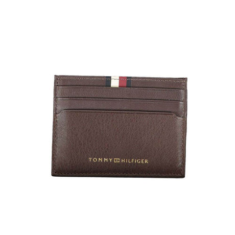 Tommy Hilfiger Brown Leather Men Wallet - Hilstor