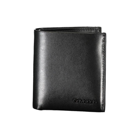 Calvin Klein Sleek Black Leather RFID Wallet - Hilstor