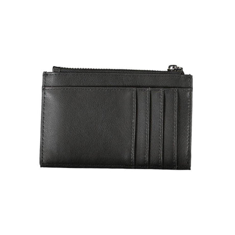 Calvin Klein Sleek Black Zip Wallet with Contrast Detailing - Hilstor
