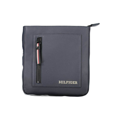 Tommy Hilfiger Chic Blue Shoulder Bag with Contrasting Details - Hilstor