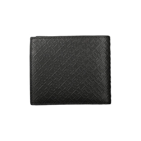 Tommy Hilfiger Elegant Black Leather Wallet with Multi-Compartments - Hilstor