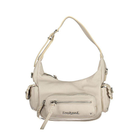 Desigual White Polyethylene Handbag - Hilstor