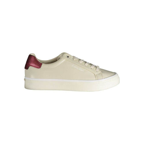 Calvin Klein Beige Polyester Sneaker - Hilstor