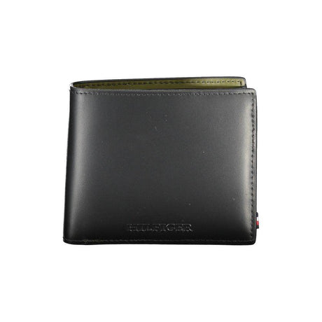 Tommy Hilfiger Black Leather Wallet - Hilstor