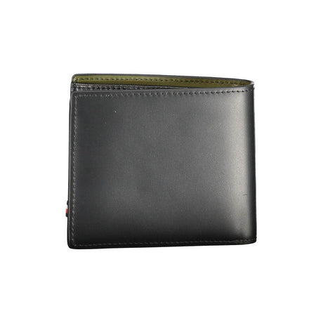 Tommy Hilfiger Black Leather Wallet - Hilstor
