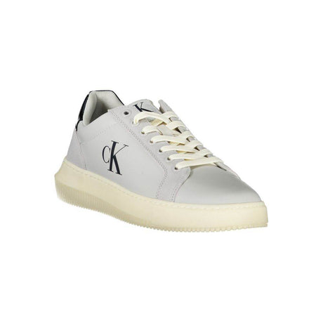 Calvin Klein Brown Leather Men Sneaker - Hilstor