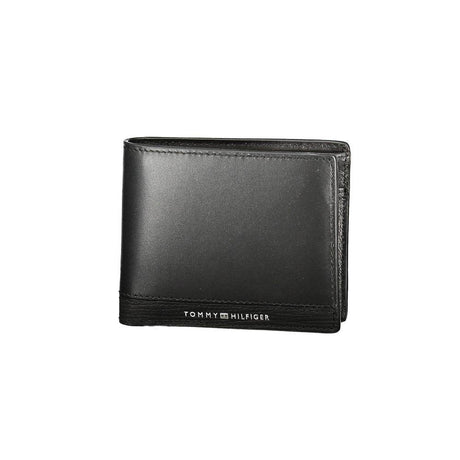 Tommy Hilfiger Black Leather Men Wallet - Hilstor