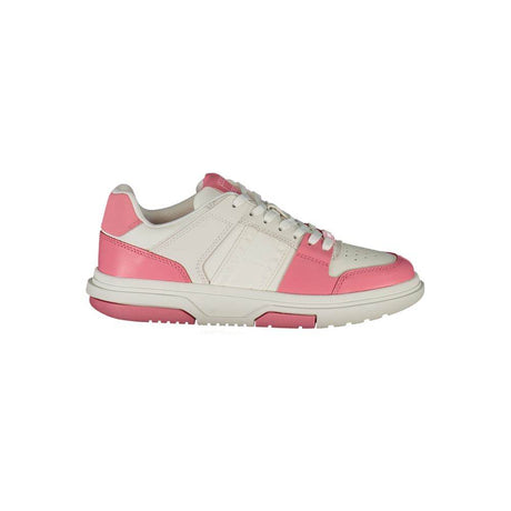 Tommy Hilfiger Pink Leather Women Sneaker - Hilstor