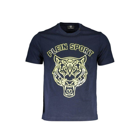 Plein Sport Blue Cotton Men T-Shirt - Hilstor