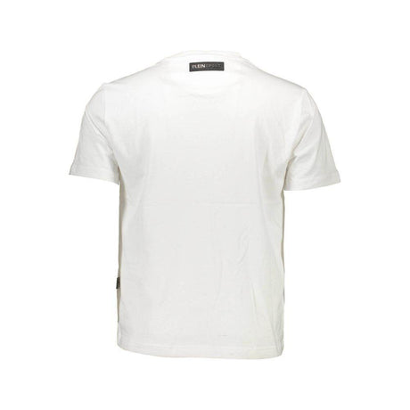 Plein Sport White Cotton Men T-Shirt - Hilstor