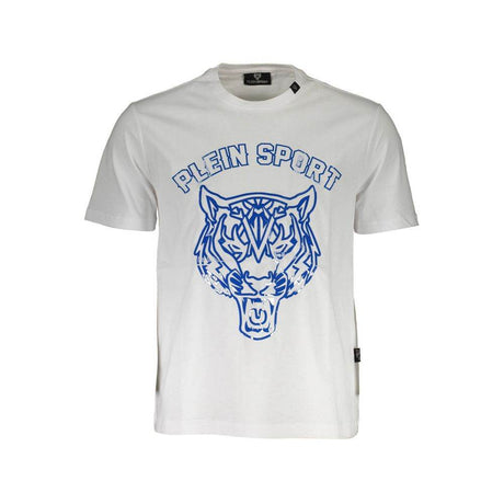 Plein Sport White Cotton Men T-Shirt - Hilstor