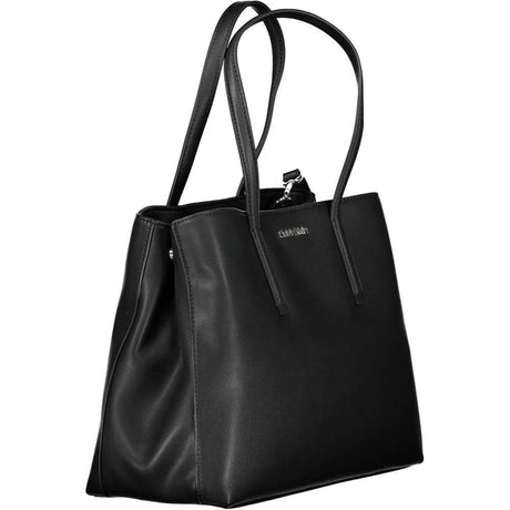 Calvin Klein Black Polyester Women Handbag - Hilstor