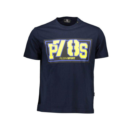 Plein Sport Blue Cotton Men T-Shirt - Hilstor