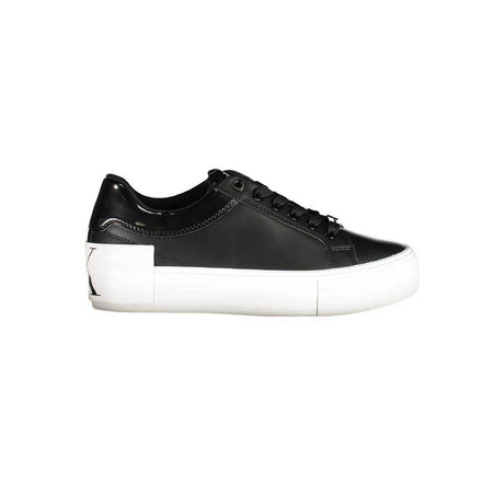 Calvin Klein Black Polyester Sneaker - Hilstor