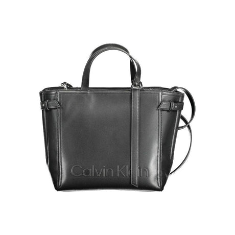 Calvin Klein Black Polyester Women Handbag - Hilstor