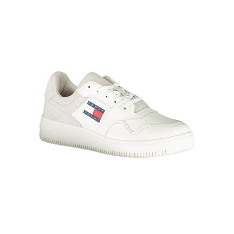 Tommy Hilfiger White Polyester Sneaker - Hilstor