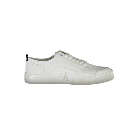 Calvin Klein White Cotton Men Sneaker - Hilstor