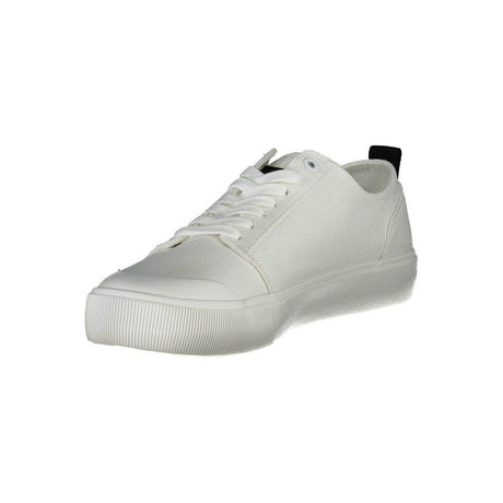 Calvin Klein White Cotton Men Sneaker - Hilstor