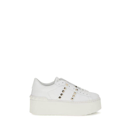 Valentino Garavani Rockstud Untitled Flatform Sneakers - Hilstor